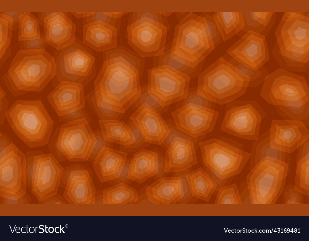Abstract modern turtle shell seamless pattern