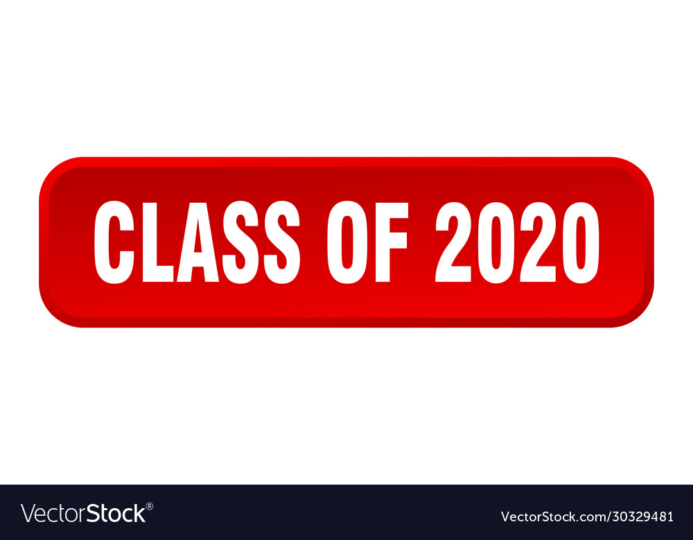 Class of 2020 Button - 3D Square