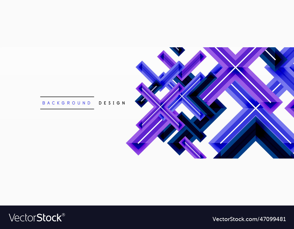 Cross line background minimal geometric template vector image Cross line background minimal geometric template