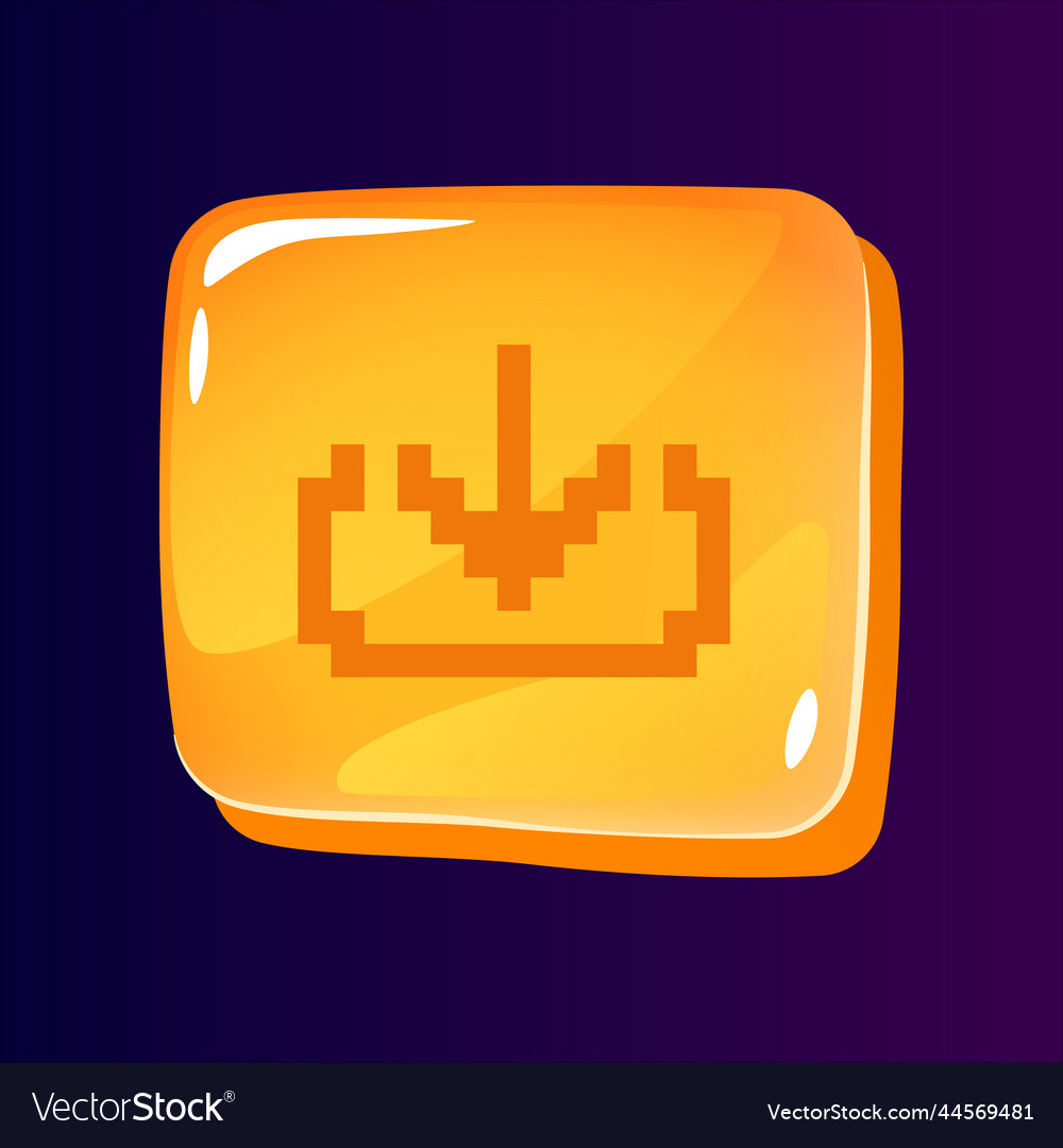 Download files glossy ui button with pixelated
