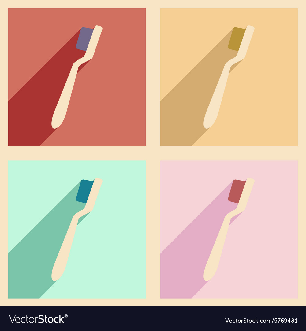 Flat with shadow concept and mobile application