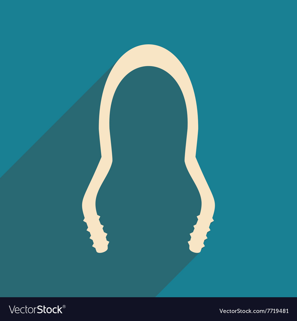 Flat with shadow icon and mobile application
