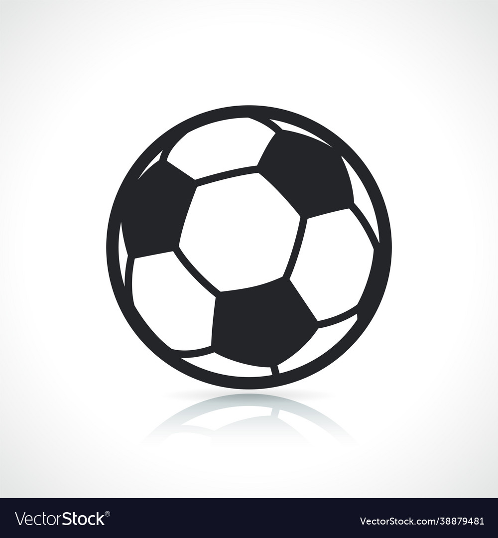 Football or soccer ball icon Royalty Free Vector Image