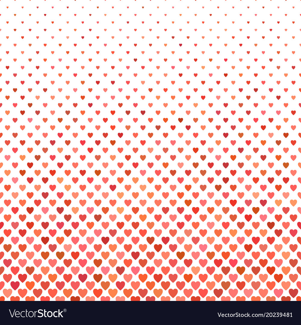 Repeating red heart background pattern