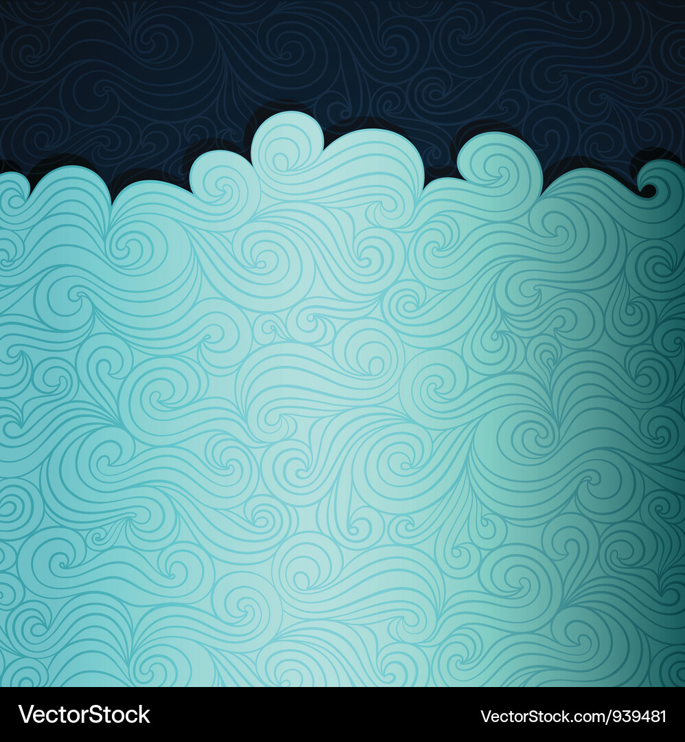 Sea waves Royalty Free Vector Image - VectorStock