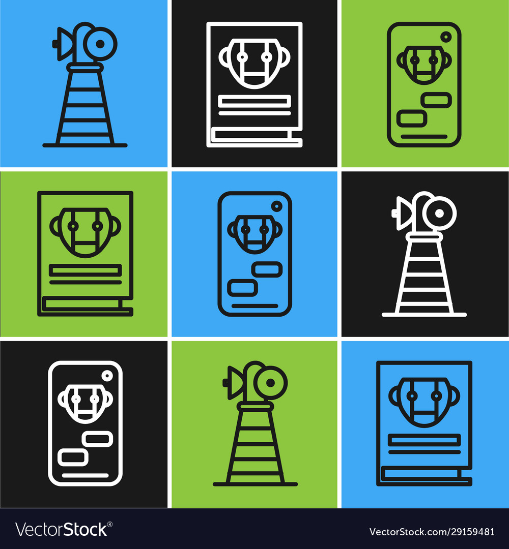 Set line antenna bot and user manual icon