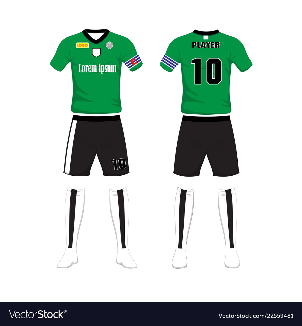 Uniform Of Football Sport Design Template Vector Image