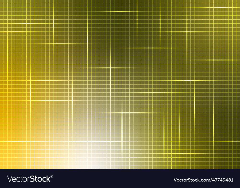 Yellow light square net pattern banner