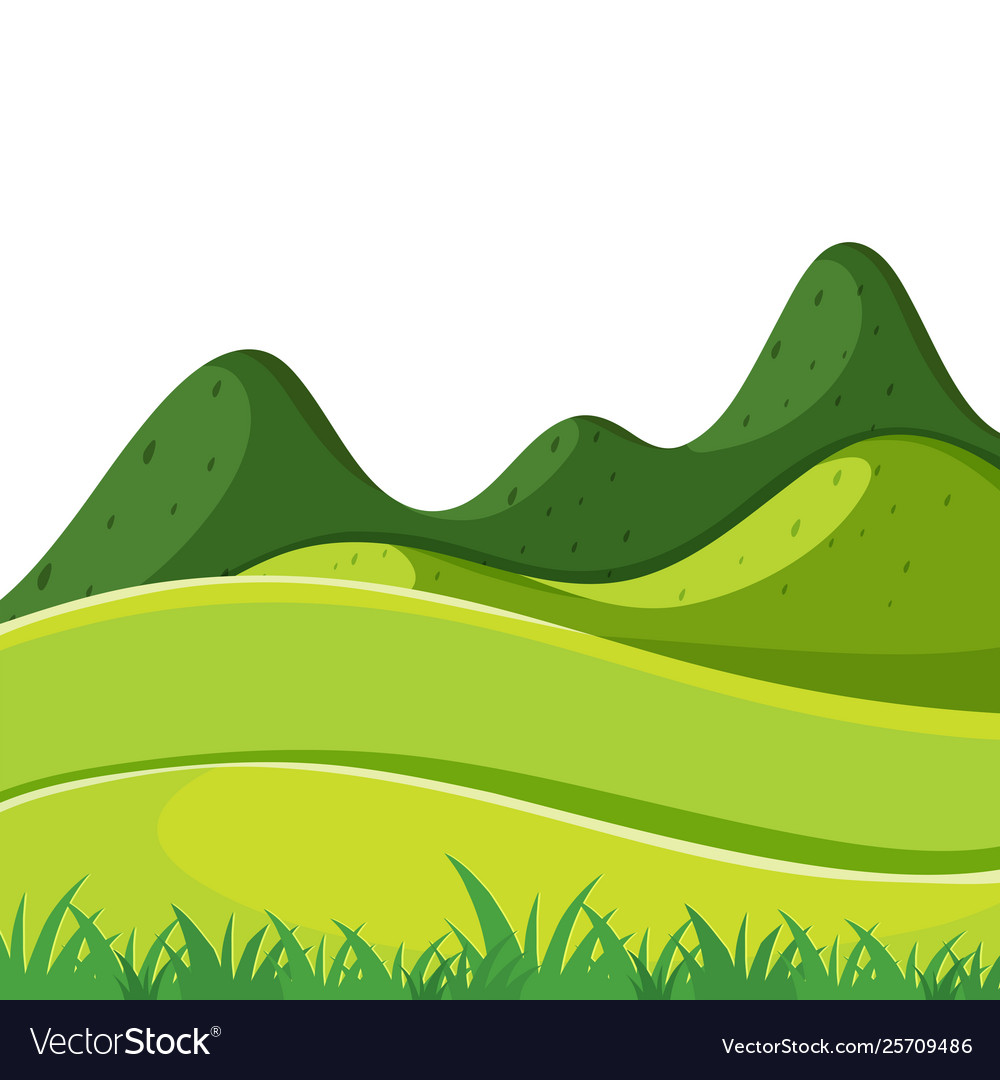 A green nature landscape Royalty Free Vector Image