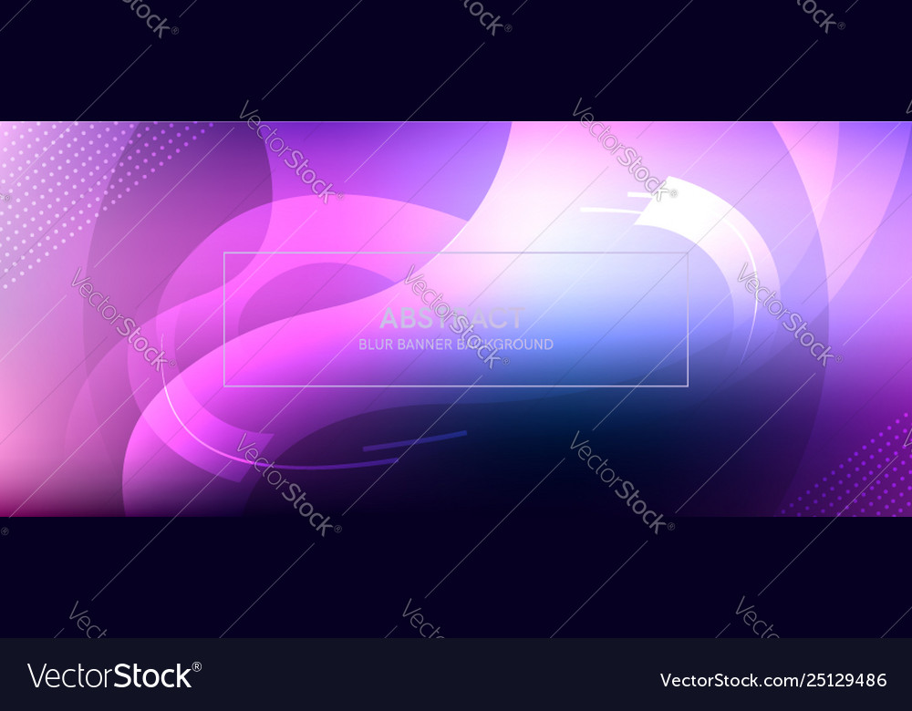 Abstract banner with a gradient shapes and blur vector image Abstract banner with a gradient shapes and blur