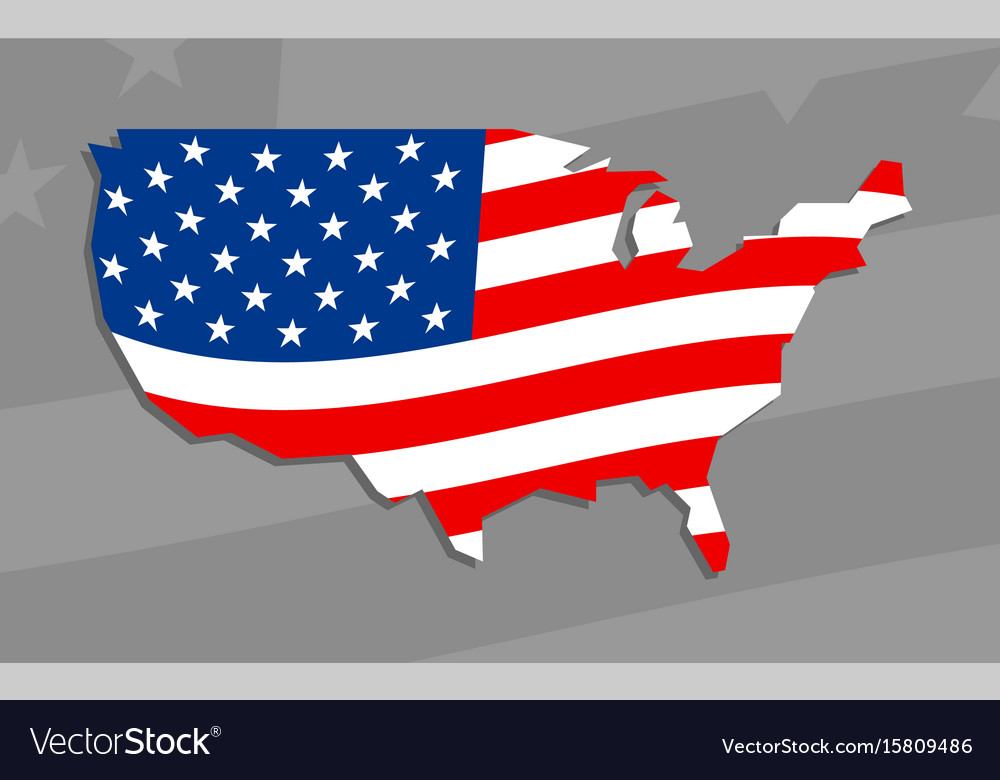 America country flag icon Royalty Free Vector Image