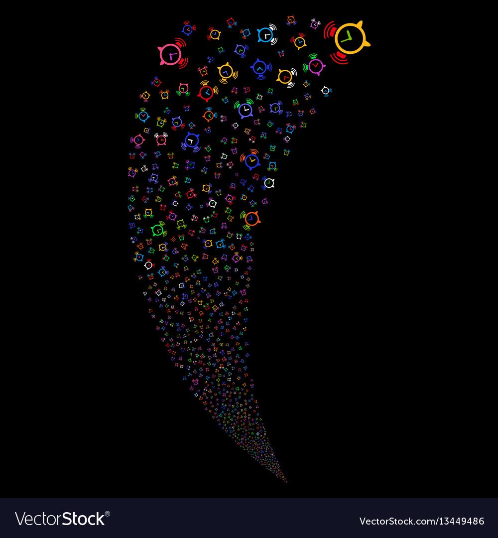 Buzzer random stream vector image Buzzer random stream