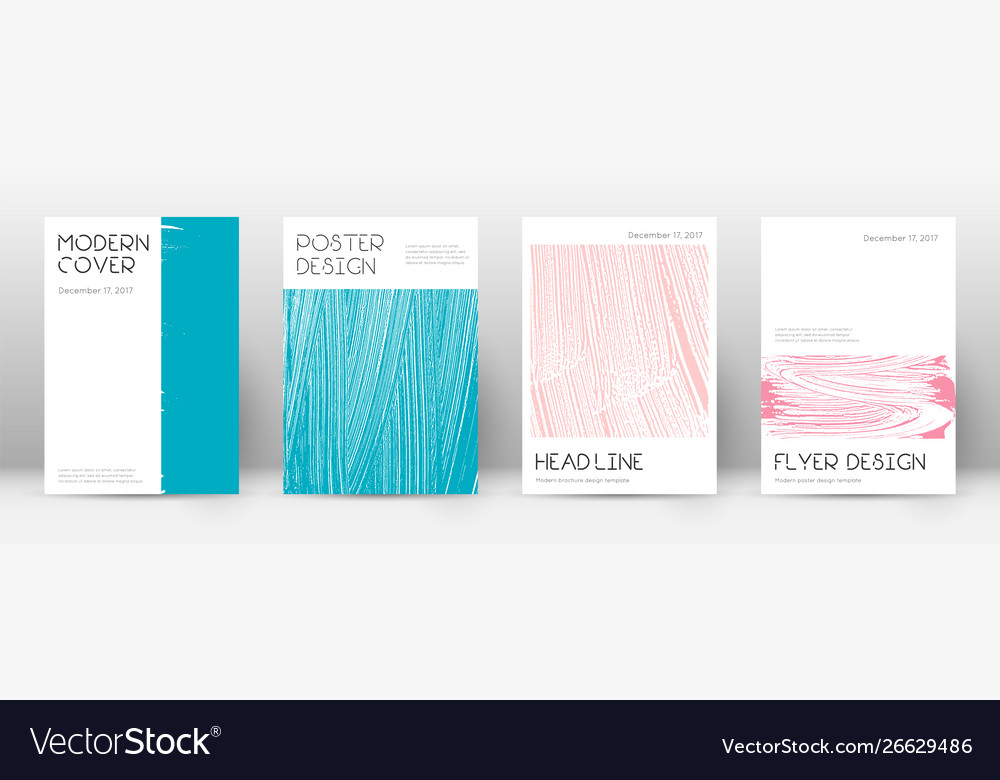 Cover page design template minimal brochure layou Vector Image