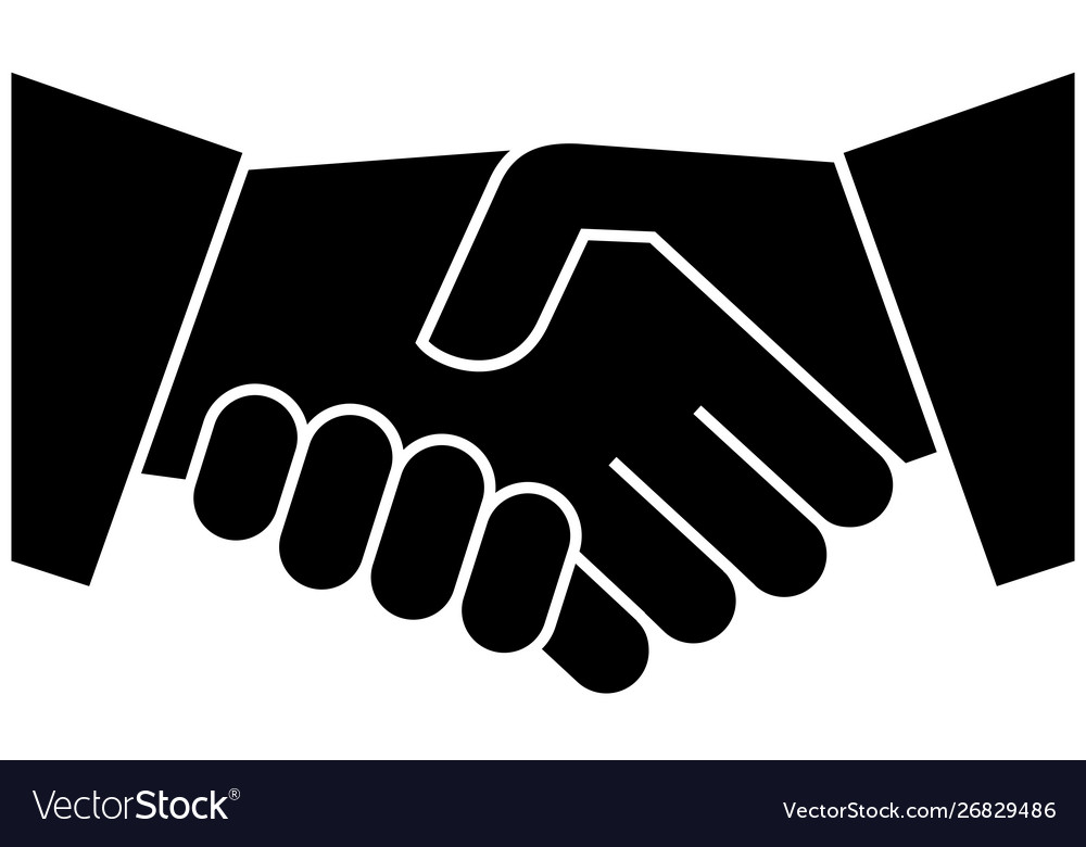 Handshake icon design template