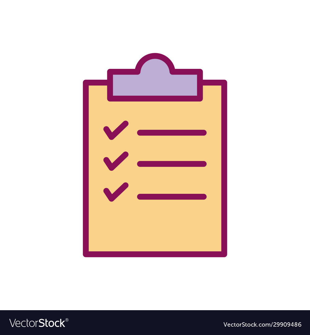 Isolated data document line and fill style icon
