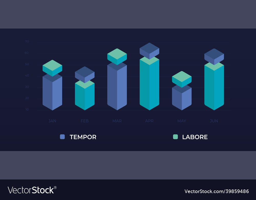 Modern ui infographic design data visualization vector image Modern ui infographic design data visualization
