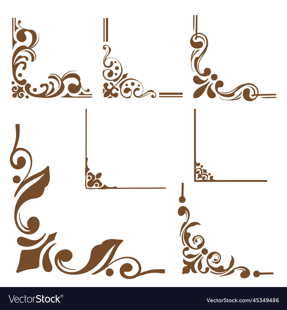 Ornamental frame corner