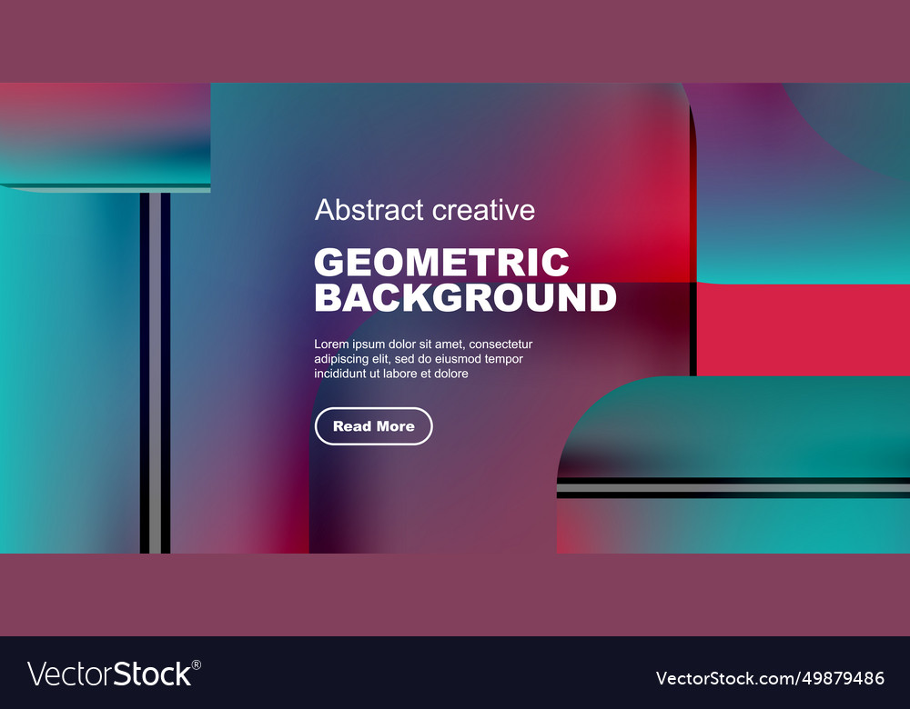 Round square geometric abstract background