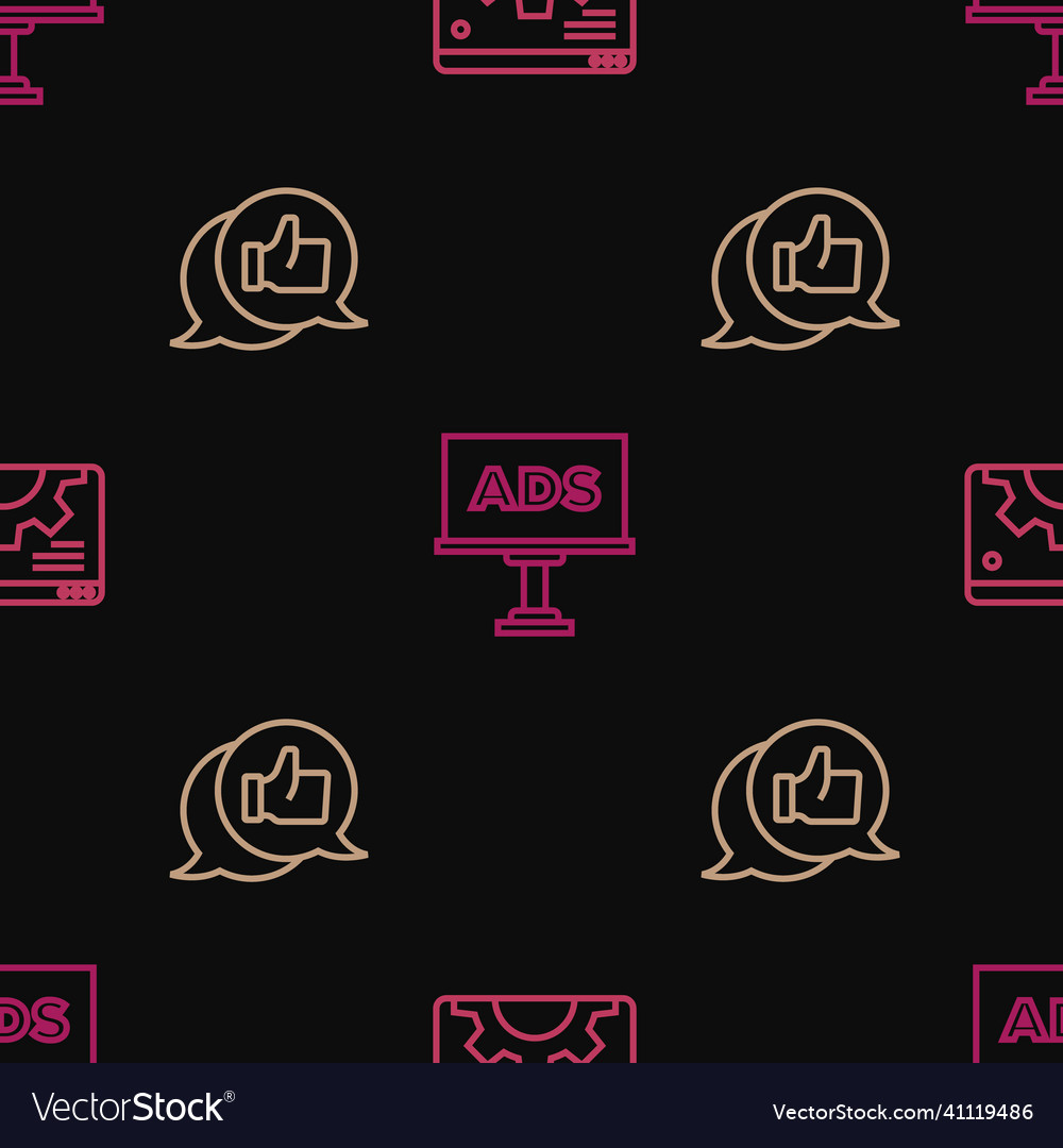 Set line browser setting customer product rating vector image Set line browser setting customer product rating