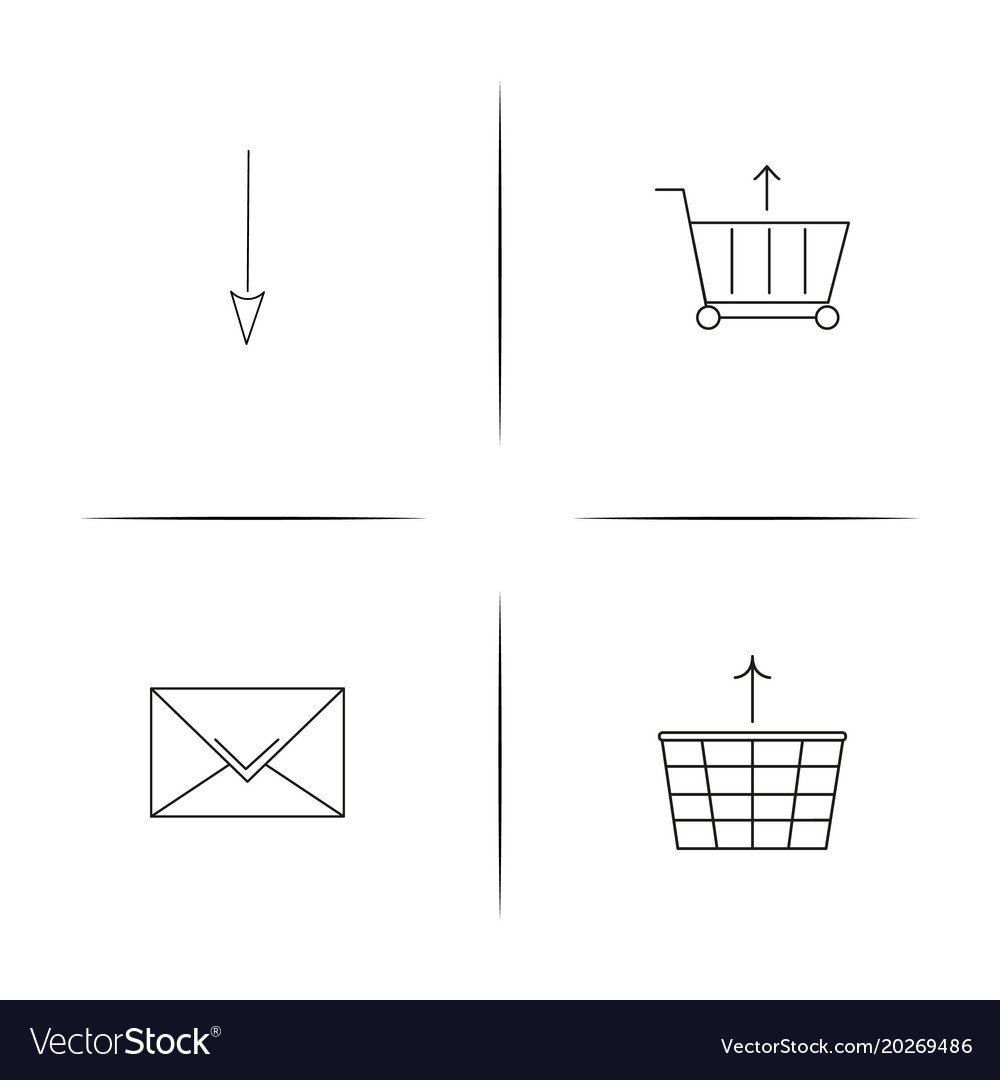 Web linear simple icon setoutline icons
