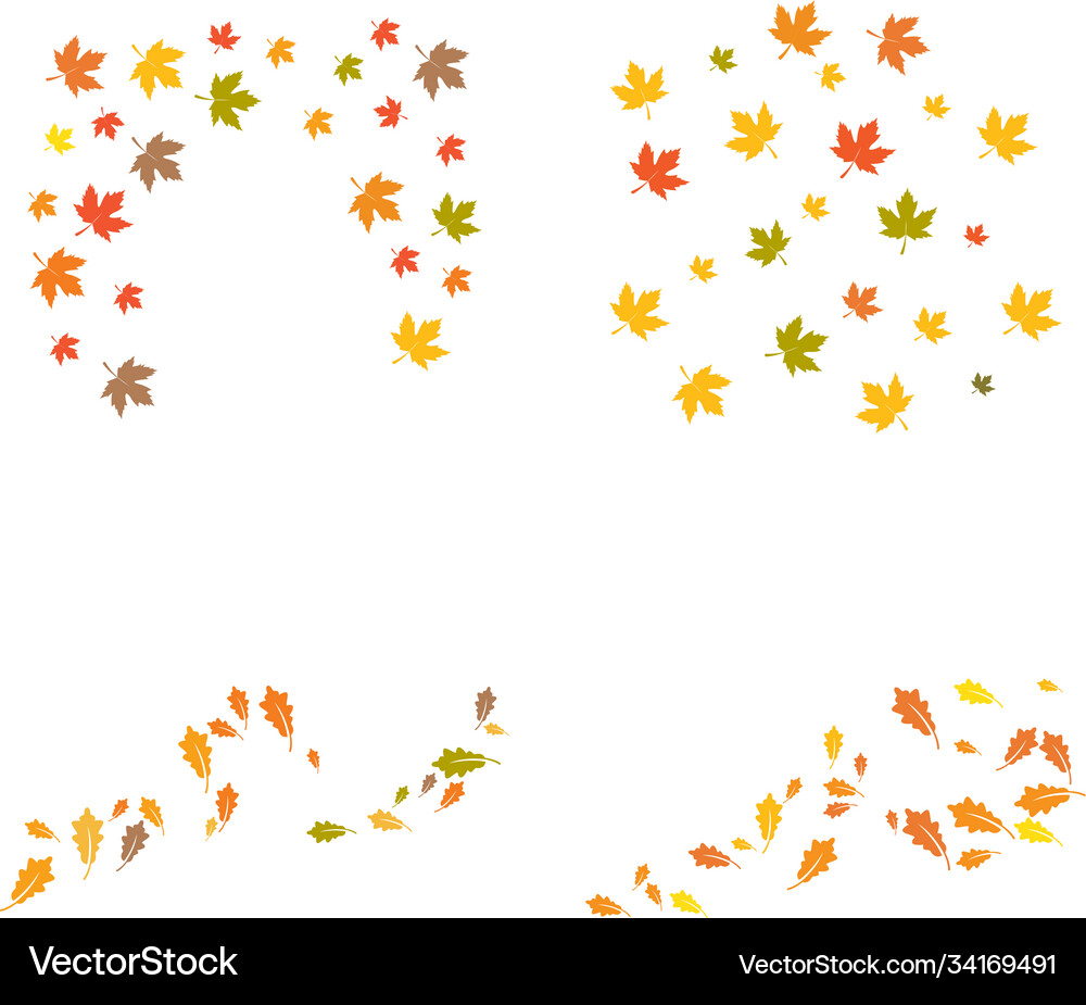 Autumn leaf background Royalty Free Vector Image