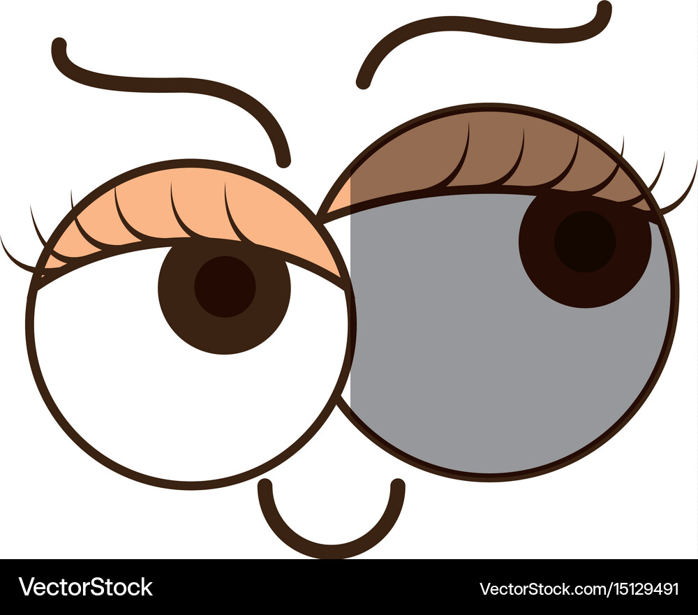 Comic face icon Royalty Free Vector Image - VectorStock