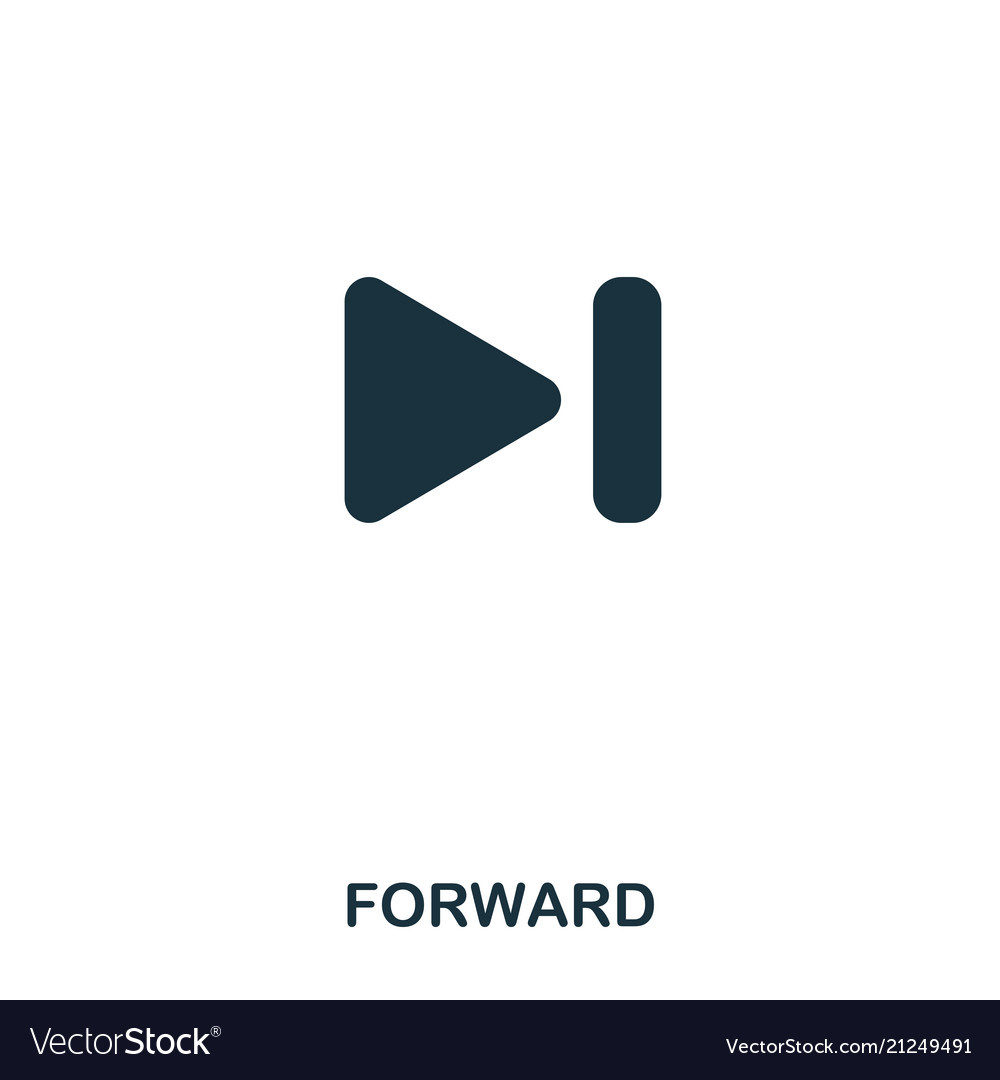 Forward icon line style design ui