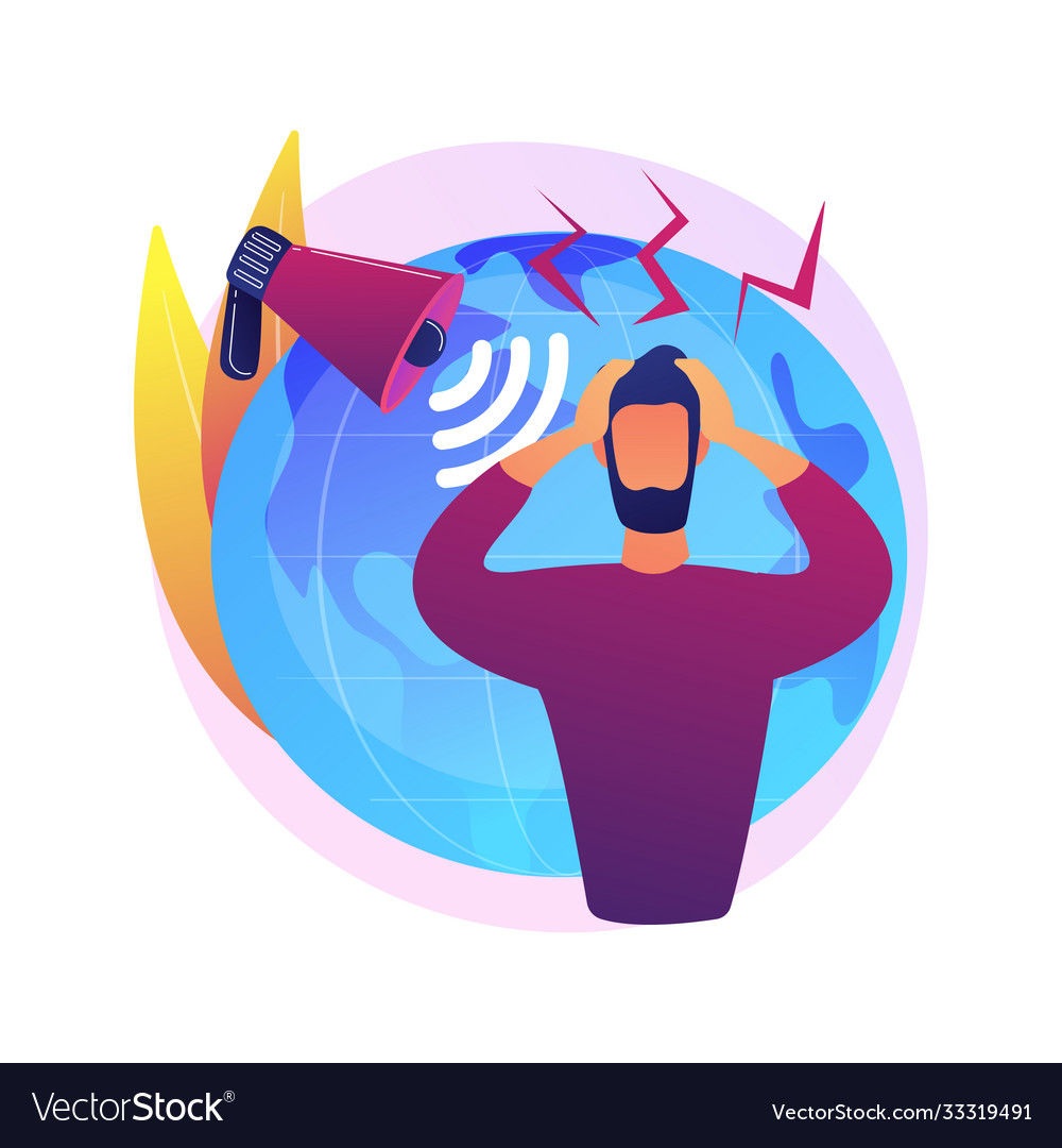 High noise level abstract concept vector image High noise level abstract concept