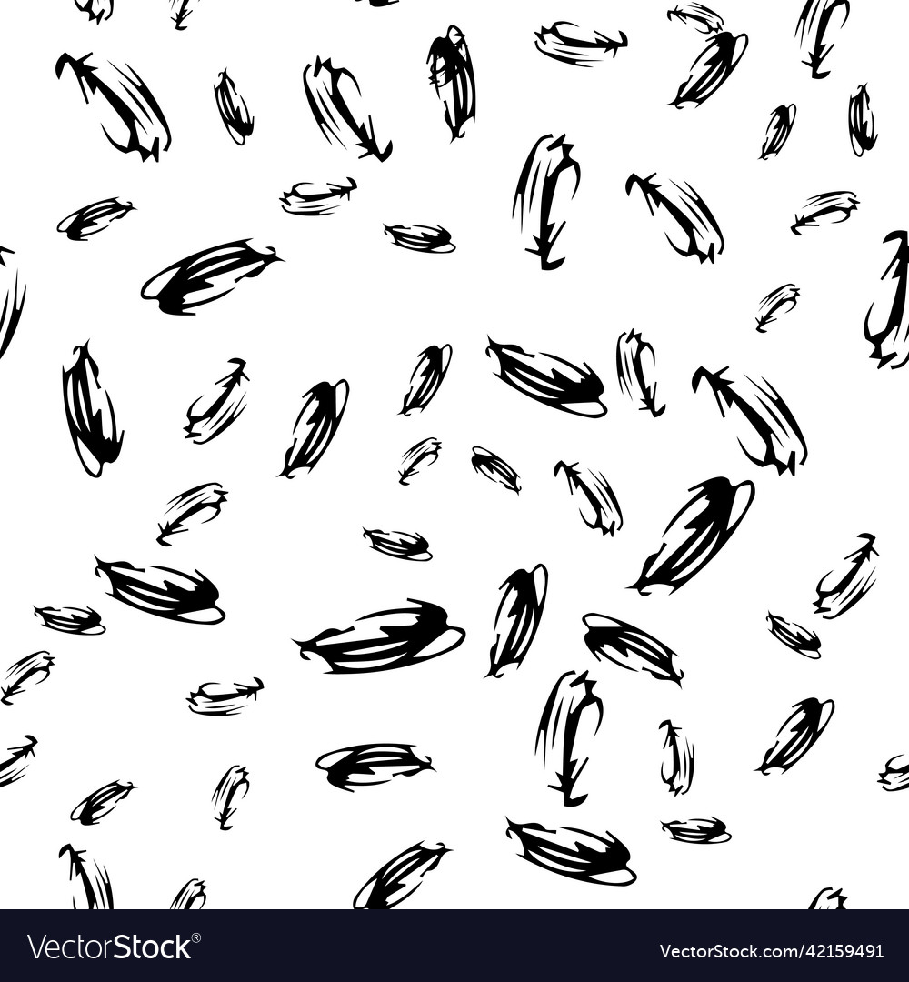 Seamless pattern with sketch oval shape