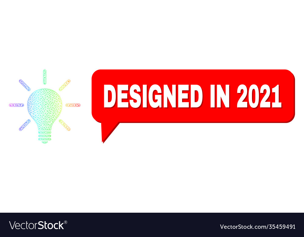 Spectrum net gradient light bulb icon and designed Vector Image Spectrum net gradient light bulb icon and designed