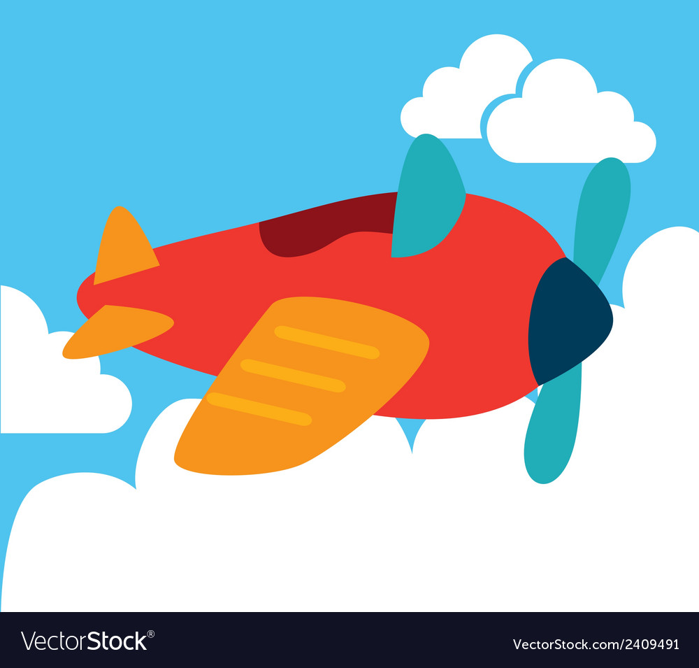 Toys design over sky background