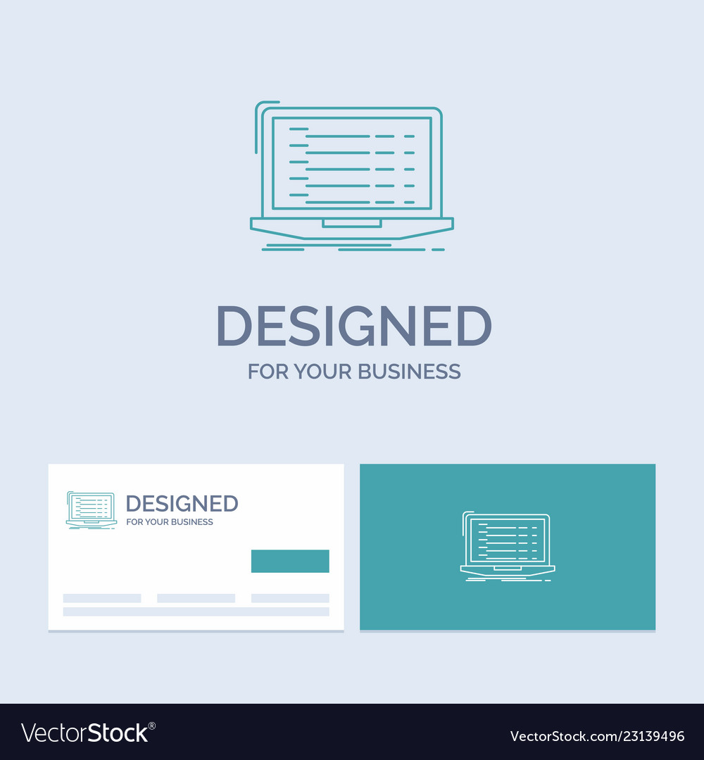 Api app coding developer laptop business logo vector image Api app coding developer laptop business logo