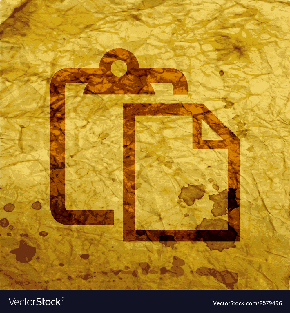 Blank paper flat modern web button and space