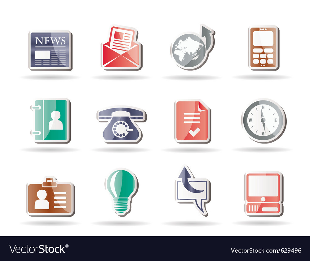 Business and office icons