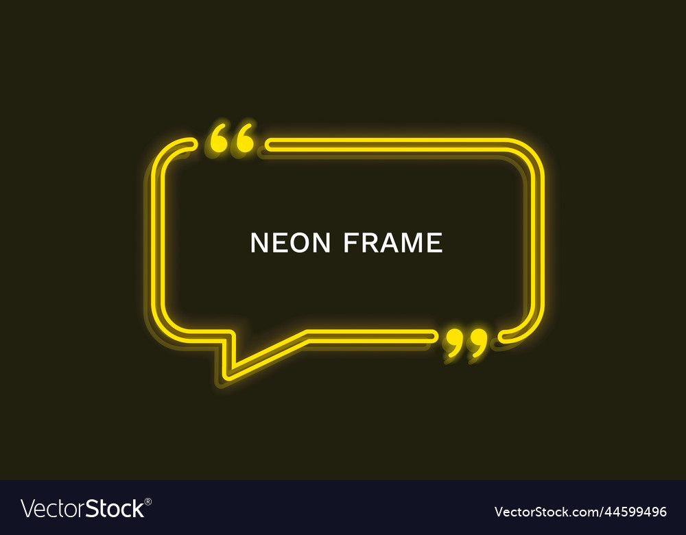Chat brackets frame bubble led talk vector image Chat brackets frame bubble led talk
