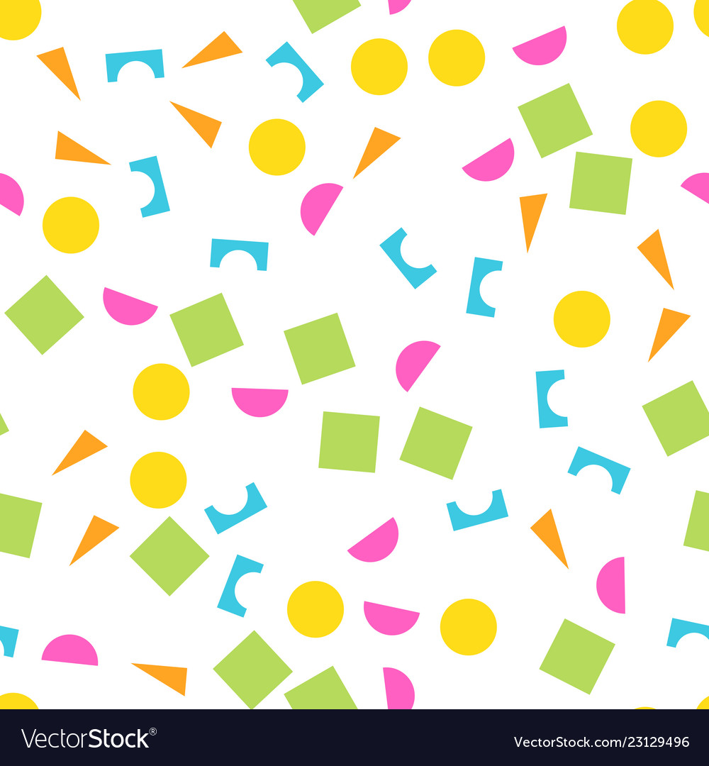 Colorful seamless pattern of building kit simple vector image Colorful seamless pattern of building kit simple