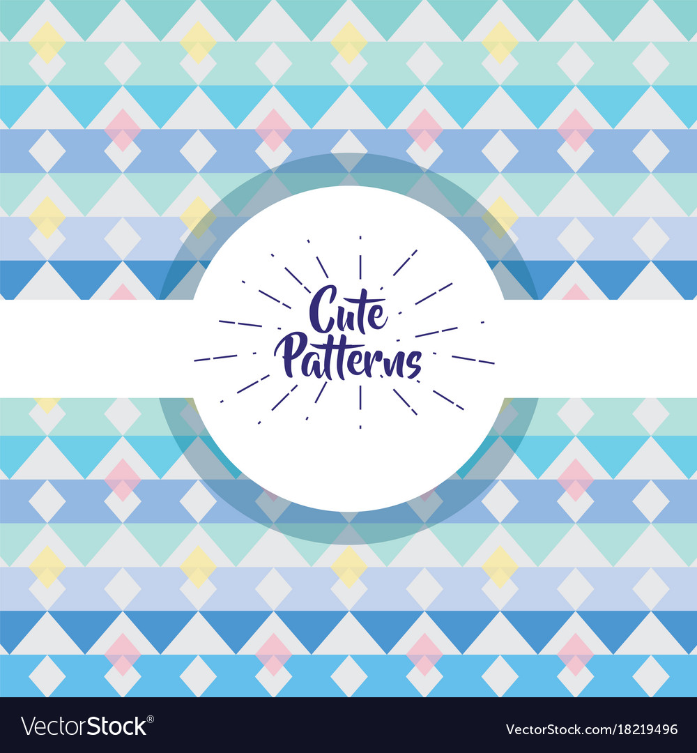 Cute pattern abstract geometric background design