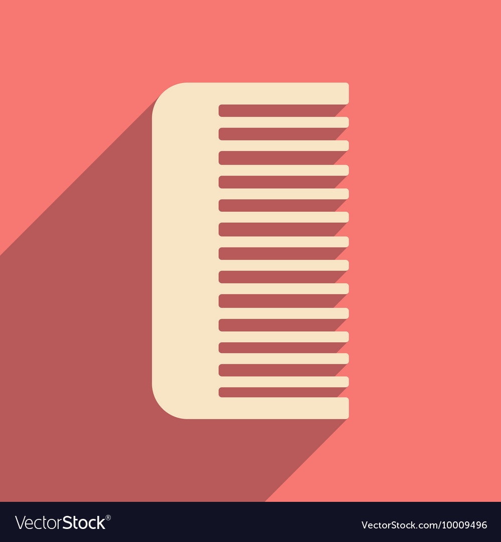 Flat with shadow icon and mobile application comb