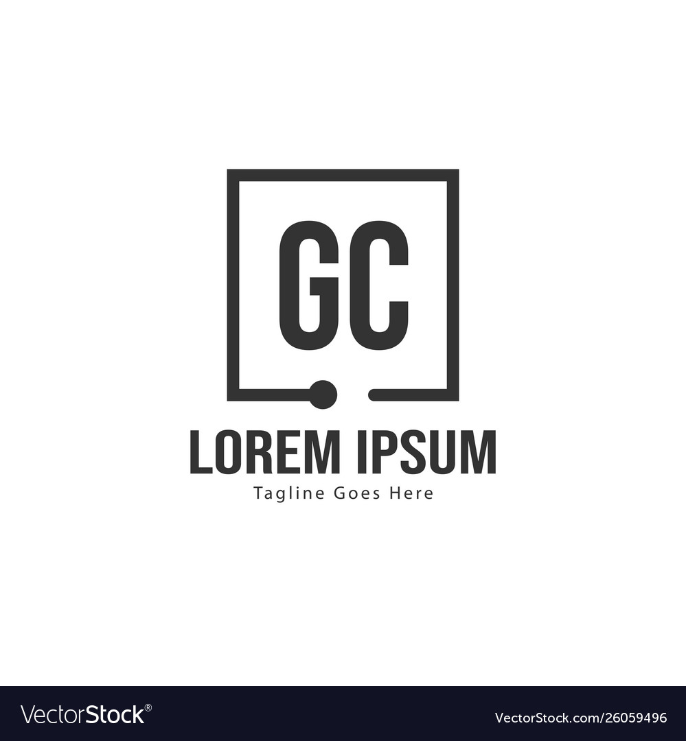 GC Initial Logo - Modern Monogram