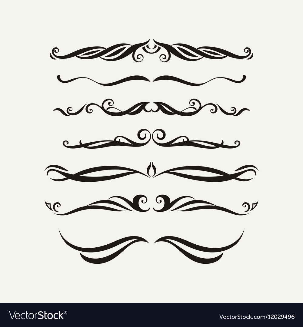Ornate Swirl & Curl Elements