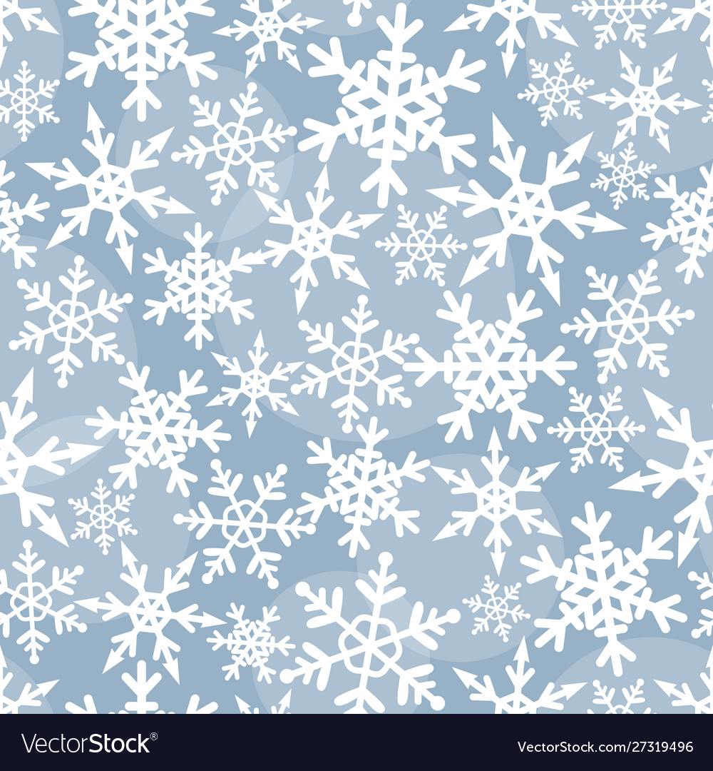 Seamless pattern with carved snowflakes Royalty Free Vector