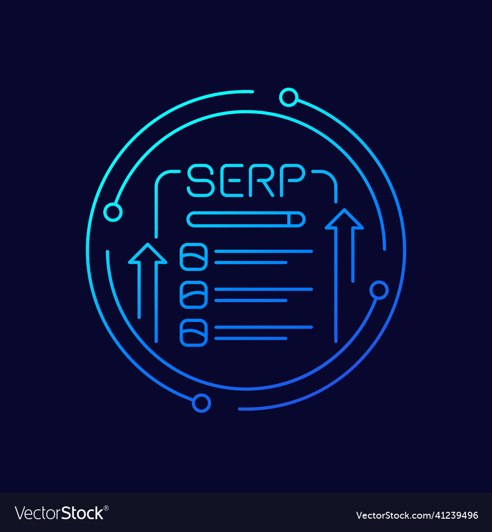 Serp line icon for web