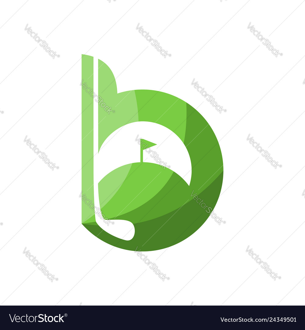 B Golf Logo Royalty Free Vector Image - VectorStock