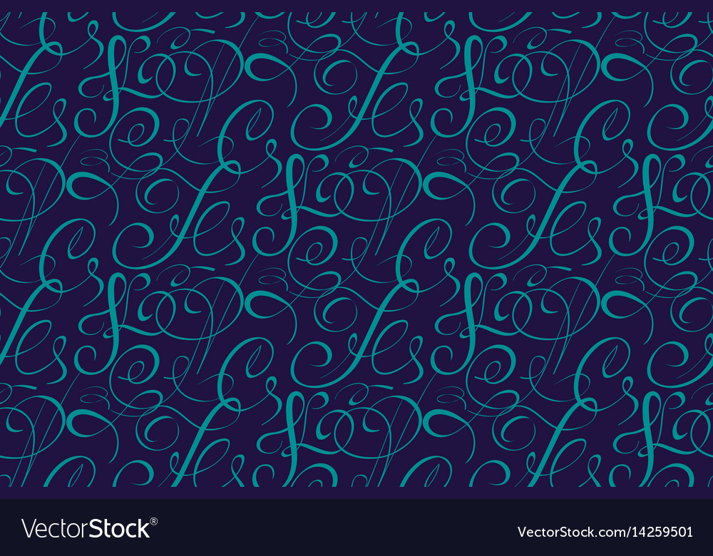Elegant Script Pattern