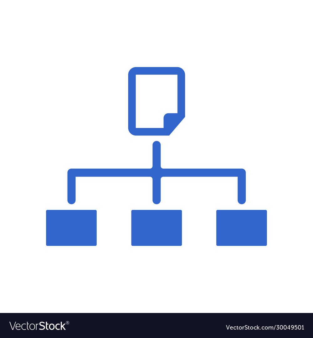 Hierarchie Sitemap Symbol