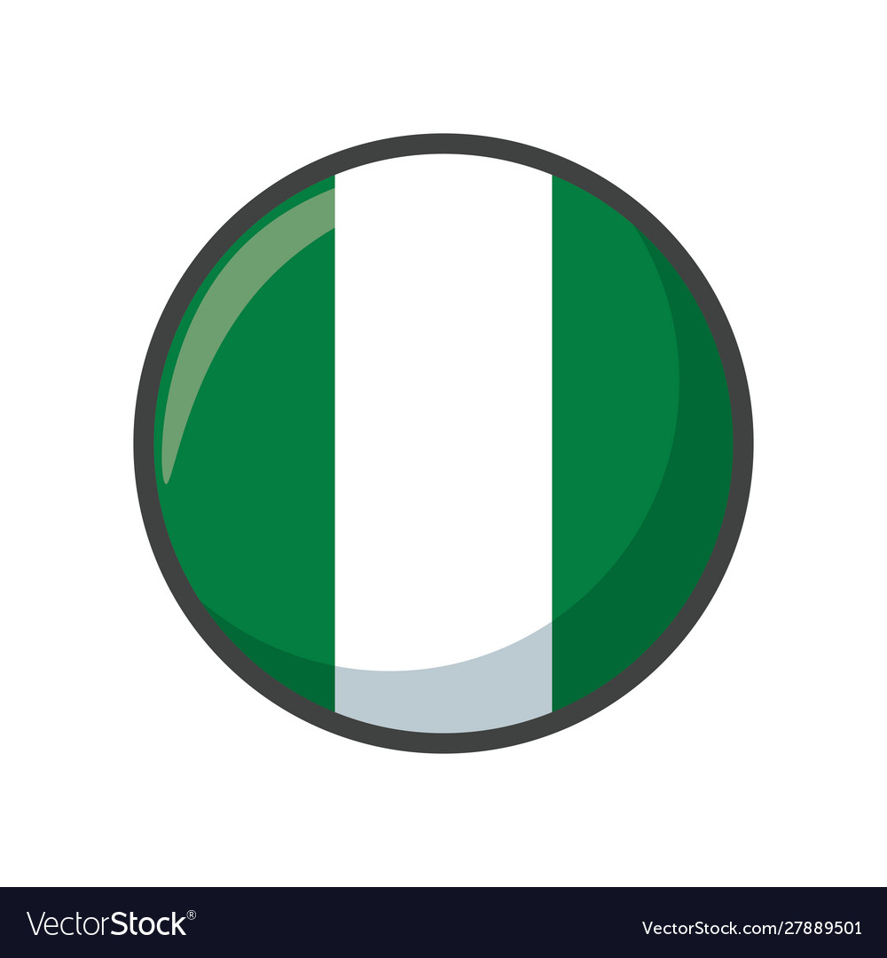 Isolated nigeria flag icon block design Royalty Free Vector