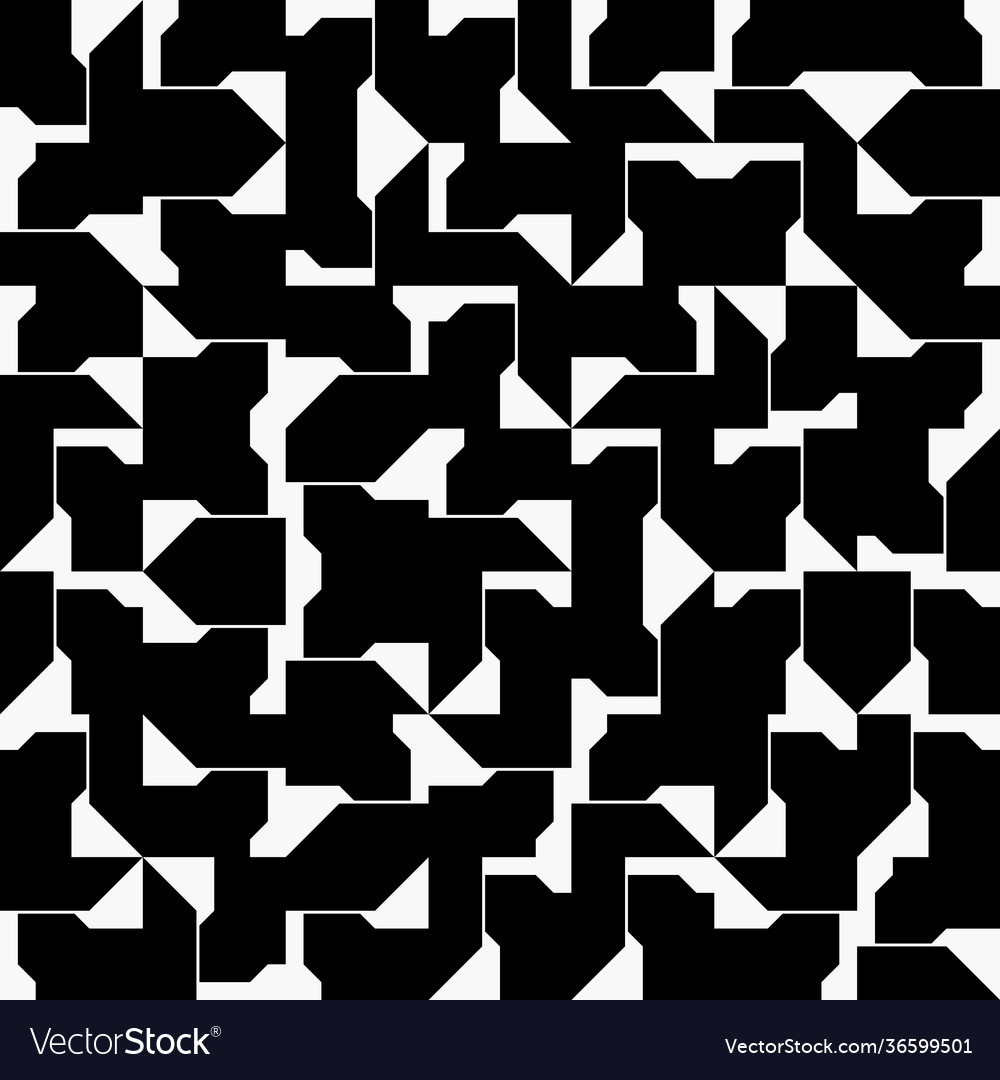 Mosaic abstract pattern design vector image Mosaic abstract pattern design