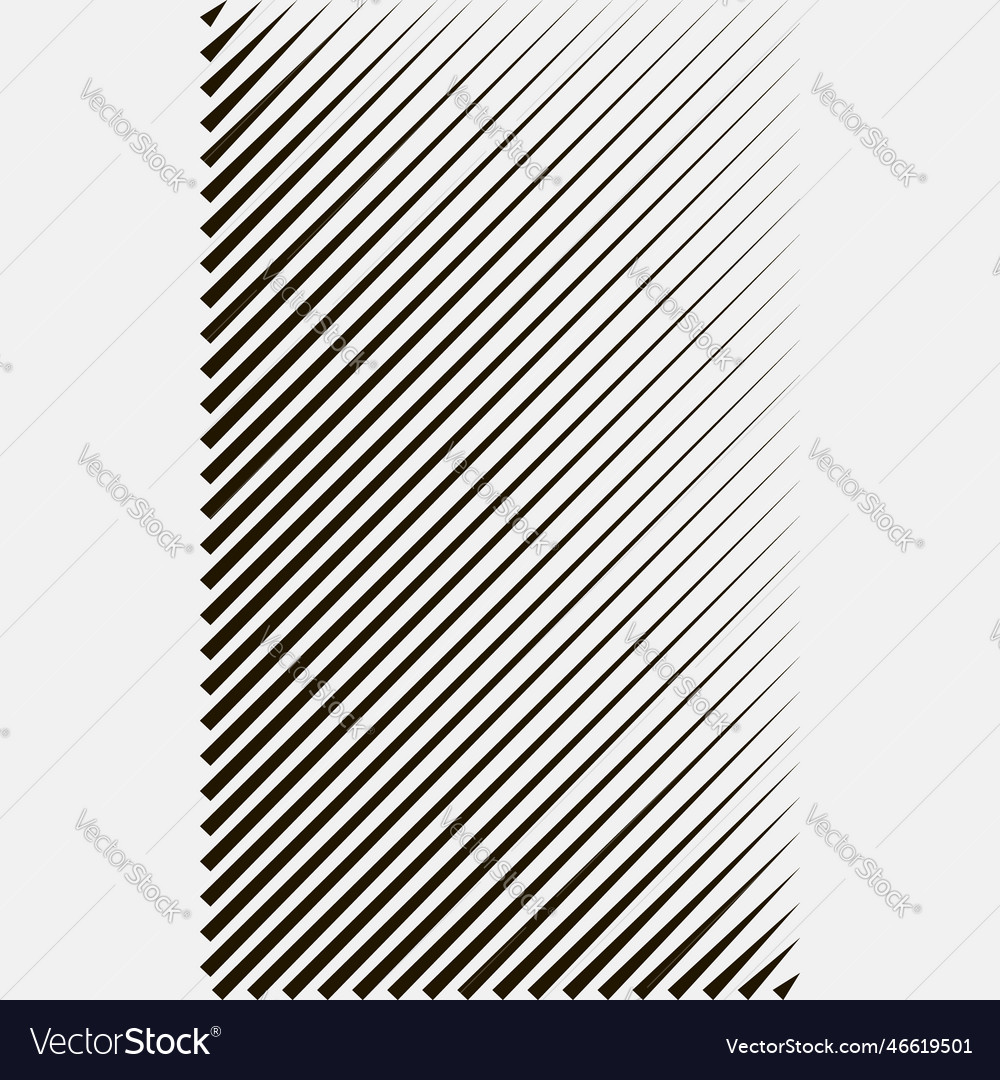 Simple graphic design template with slanted lines Vector Image