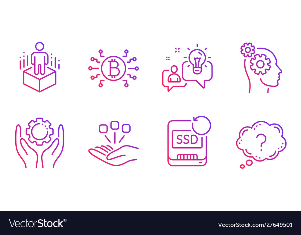 Thoughts recovery ssd and augmented reality icons