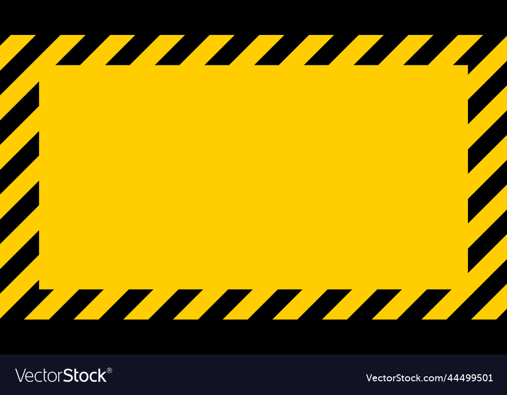 Yellow Black Warning Stripes Danger Safety Vector Image 0310